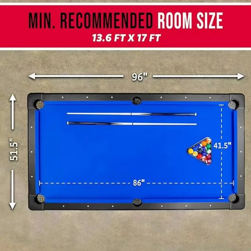 PremiumQuality Portable Billiards Table Set With BallCollection Ensemble And Accessories