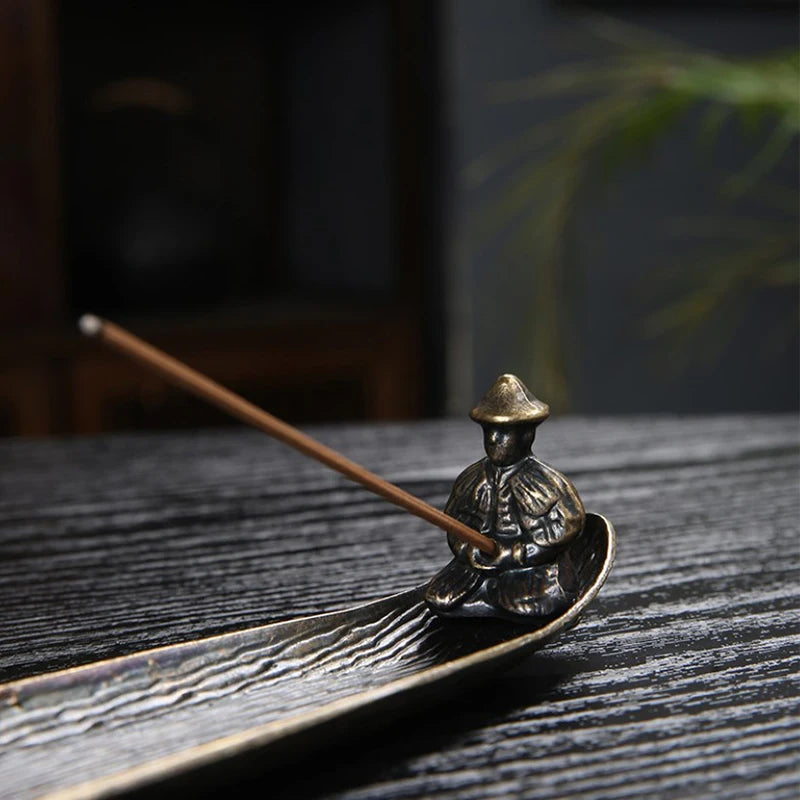 Bodhi Leaf Incense Holder Heat Resistant Burner For Tea Room And Home Decor Accessory