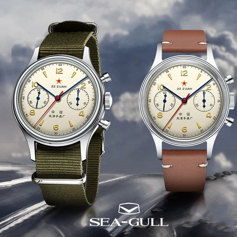 Seagull 1963 International Edition Watch for Men Chronograph Manual Winding Mechanical Original ST1901 D304 Memorial