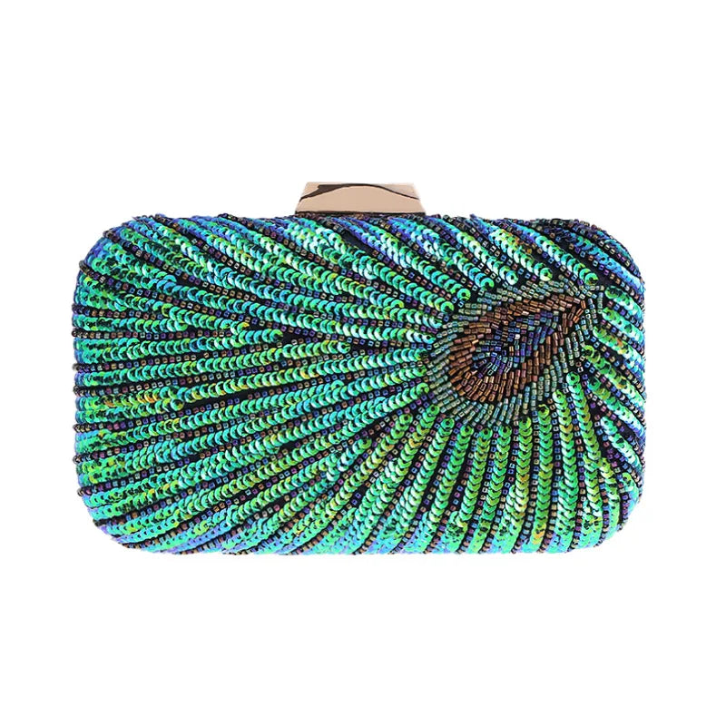Colorful Sequin Glitter Women Clutch Bag for Banquet Prom Party Evening Bag Fashionable Chain Crossbody Shoulder Bags