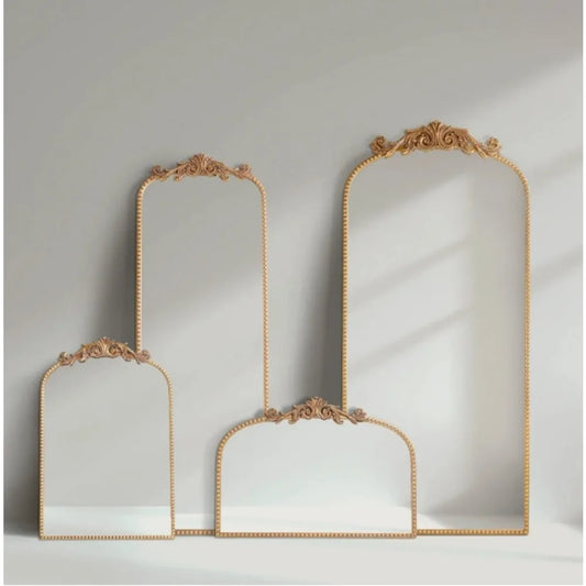 24 Inch x 34 Inch Traditional Arched Decorative Mirror for Home Living Room Hallway