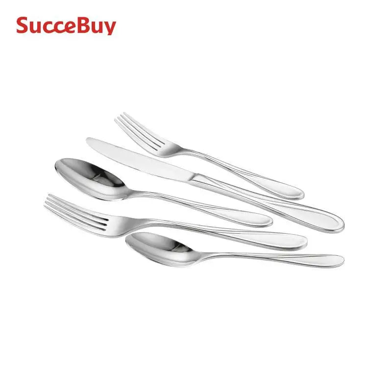 Premium Stainless Steel Silverware Set for Elegant Dining Experience