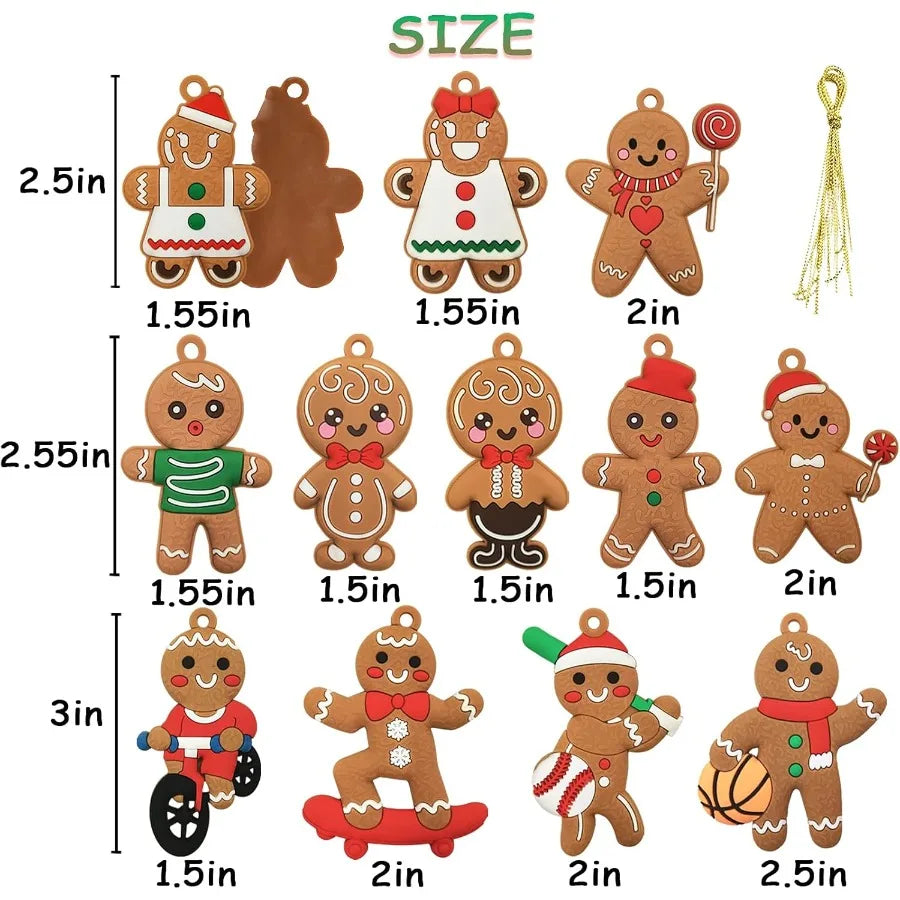 Gingerbread Man Christmas Ornaments For Tree Decorations