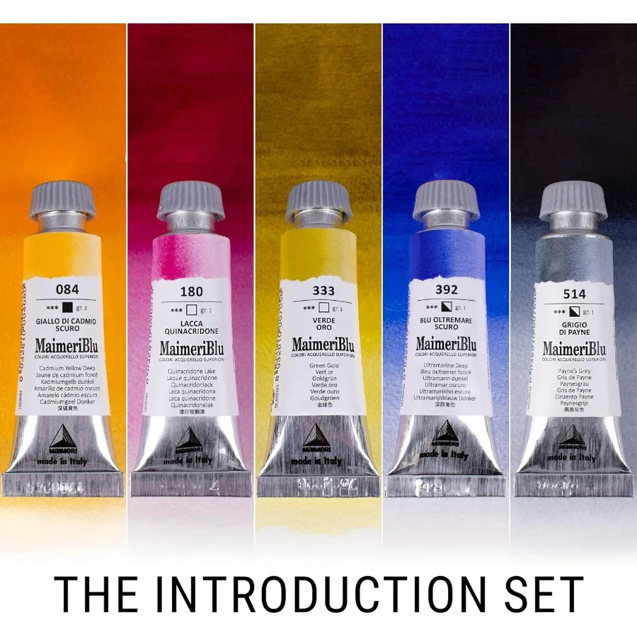 Introductory Single Pigment Watercolor Paint Set For Artists