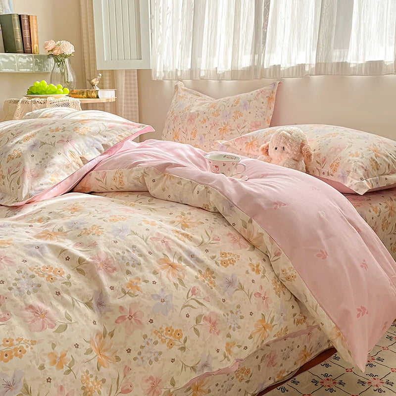 Kiss Nest 100 Percent Cotton Duvet Cover Set With Shams