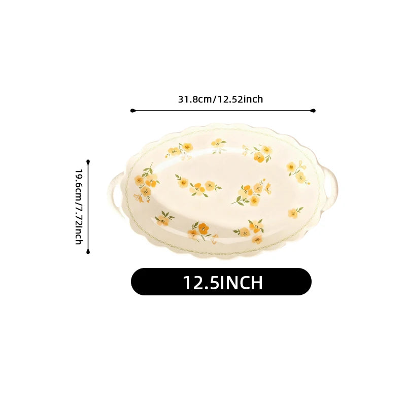 Shunxiang French Floral Ceramic Dinnerware Set