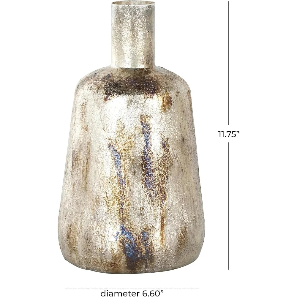 Farmhouse Rustic Metal Decorative Vase Centerpiece Home Decor