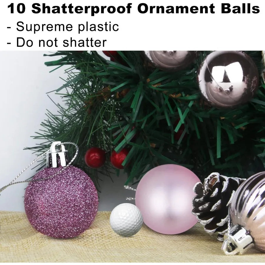 Shatterproof Christmas Ball Ornaments For Tree Decoration