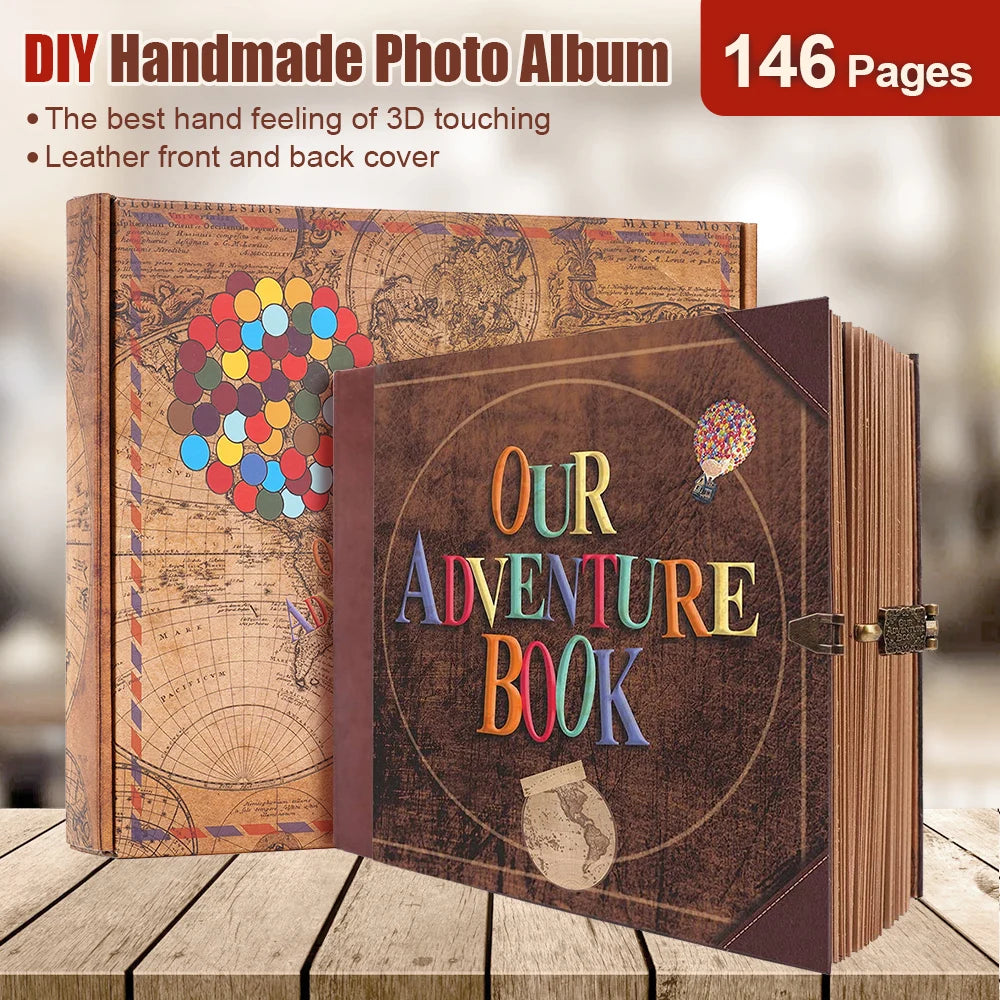 Adventure Photo Album Scrapbook Handmade Keepsakes Memories