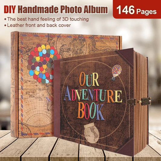 Adventure Photo Album Scrapbook Handmade Keepsakes Memories