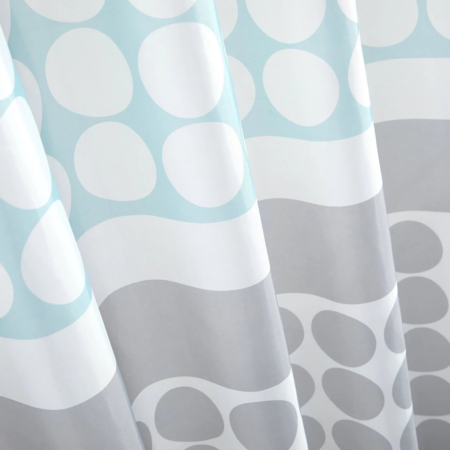 Track Print Shower Curtain Set For Stylish Bathroom Decor