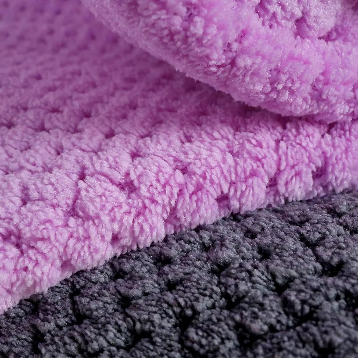 Two Pack Waffle Bath Towel Set Super Soft Highly Absorbent