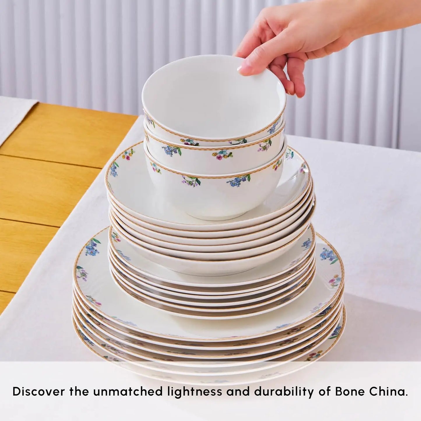 Brillo Modern Bone China Dinnerware Set For Everyday Dining
