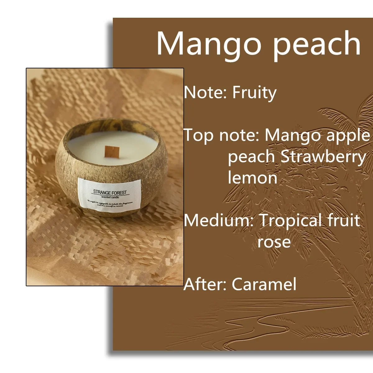 Handmade Soy Wax Scented Candles Coconut Shell Gift Set