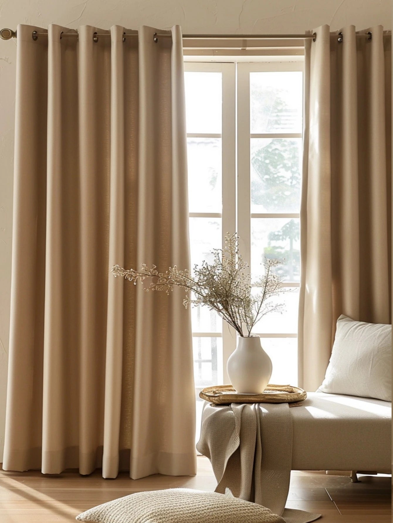 Korean Style Blackout Curtain Premium Thermal Insulated Polyester
