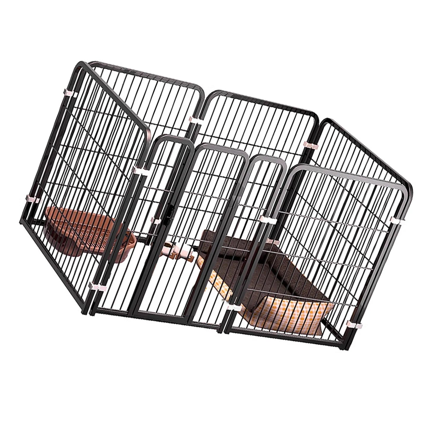 Metal Dog Fence Indoor Pet Enclosure For All Dog Sizes