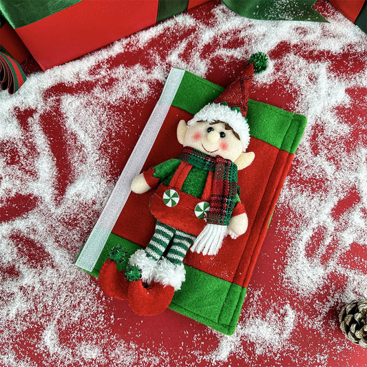 Elf Refrigerator Handle Covers Set for Christmas Decor