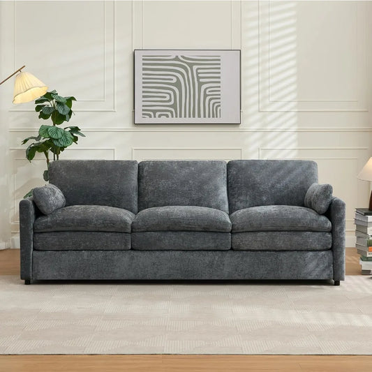 Modern Cloud Sofa With Plush Cushions And Pocketed Seats