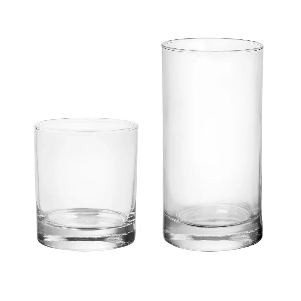 Versatile 12-Piece Clear Cold Drinkware Set for Any Occasion