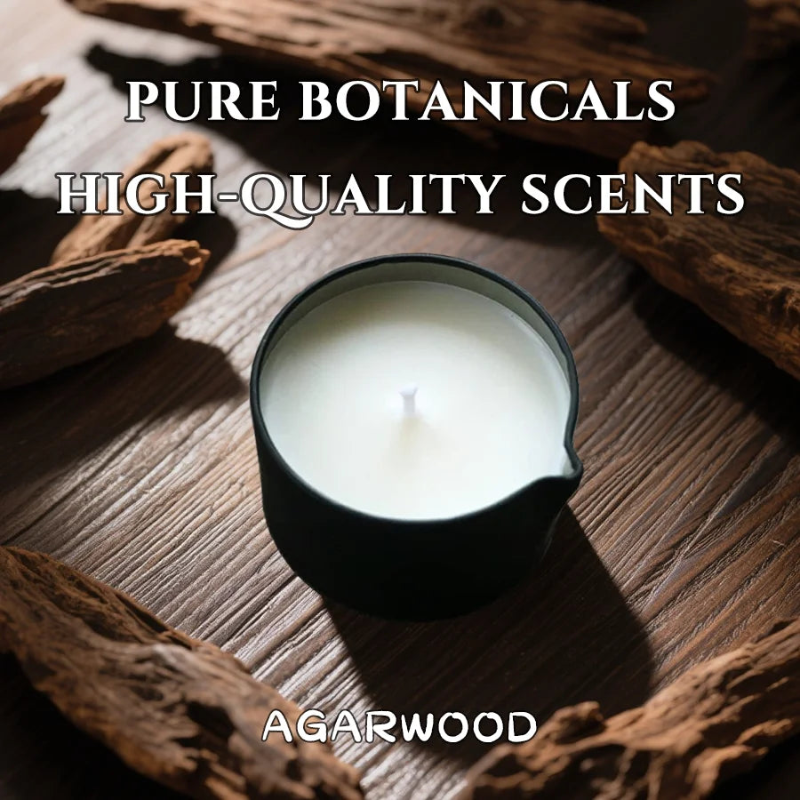 Agarwood Massage Candle for Relaxation and Holiday Gifting