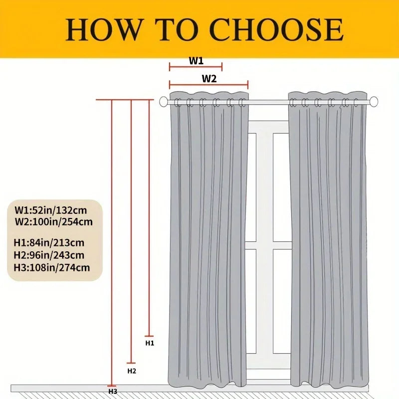 Four Piece Perforated Blackout Curtain Set With Sound Insulation