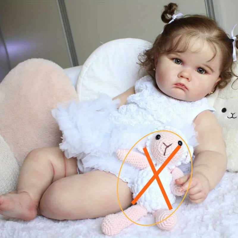 Lifelike Reborn Doll With 3D Painted Skin And Vinyl Limbs