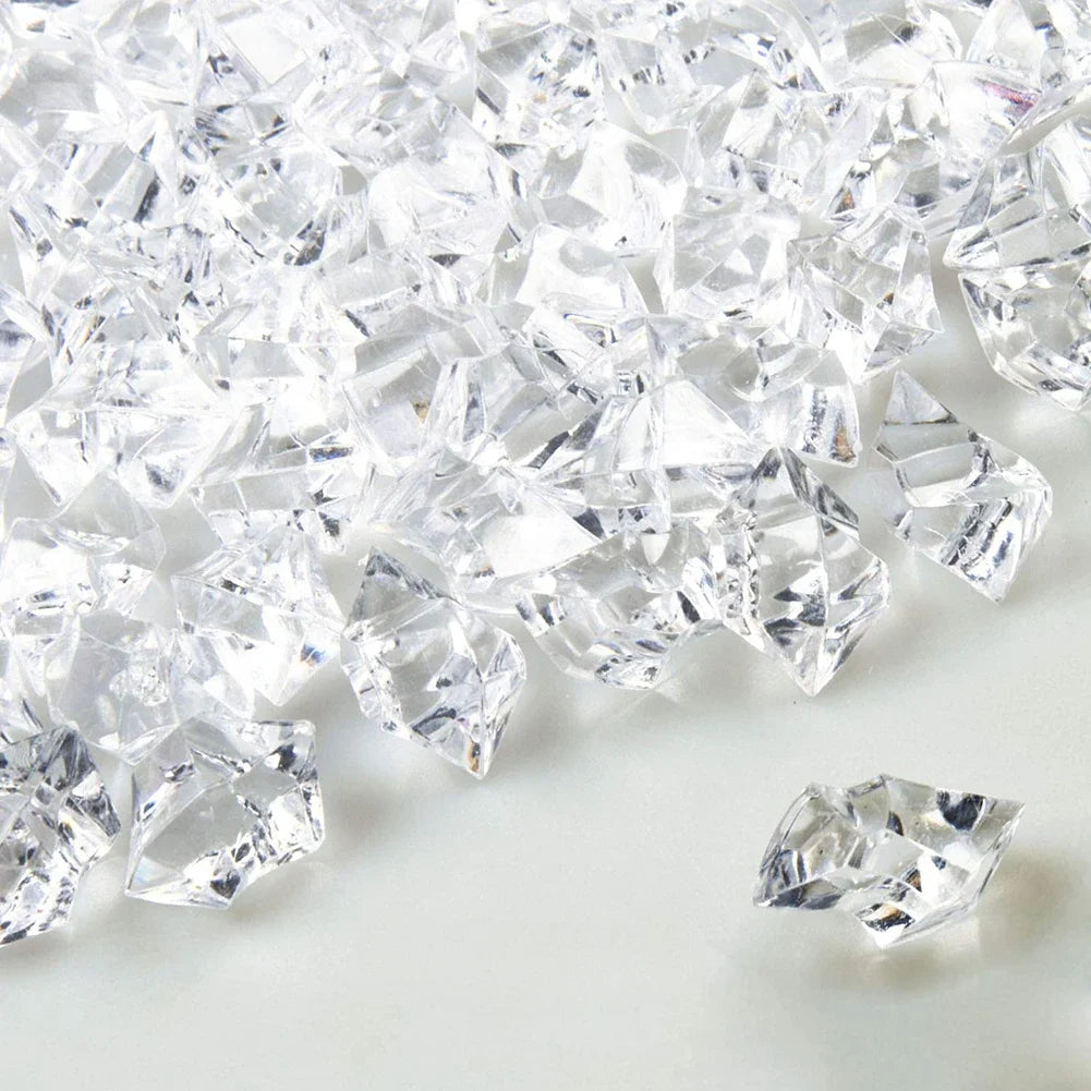 Crystal Clear Acrylic Crushed Ice Vase Fillers 100/200 Pieces