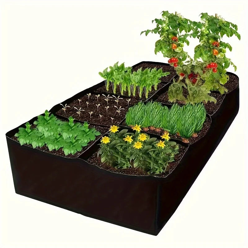 Breathable Garden Bed With Grow Bags For Vegetables And Flowers