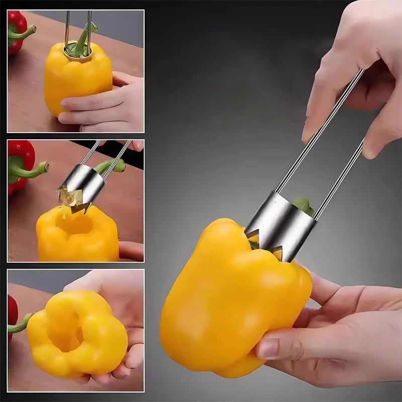 Stainless Steel Fruit Core Remover Pitter For Apples Pears Peppers