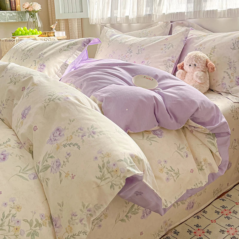 Kiss Nest 100 Percent Cotton Duvet Cover Set With Shams