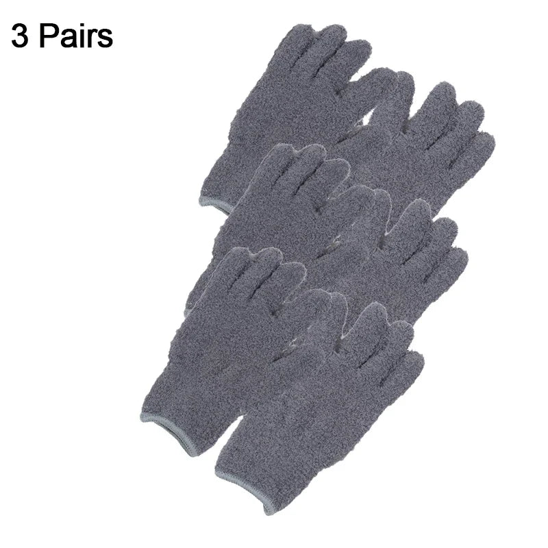 Microfiber Dust Removal Gloves For Window Cleaning Reusable Household Tool