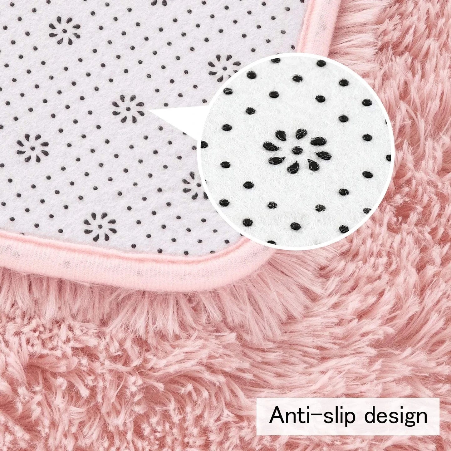 Fluffy Indoor Plush Soft Carpet Area Rug for Living Room Anti Skid Durable Rug for Girls Bedroom Kids Room