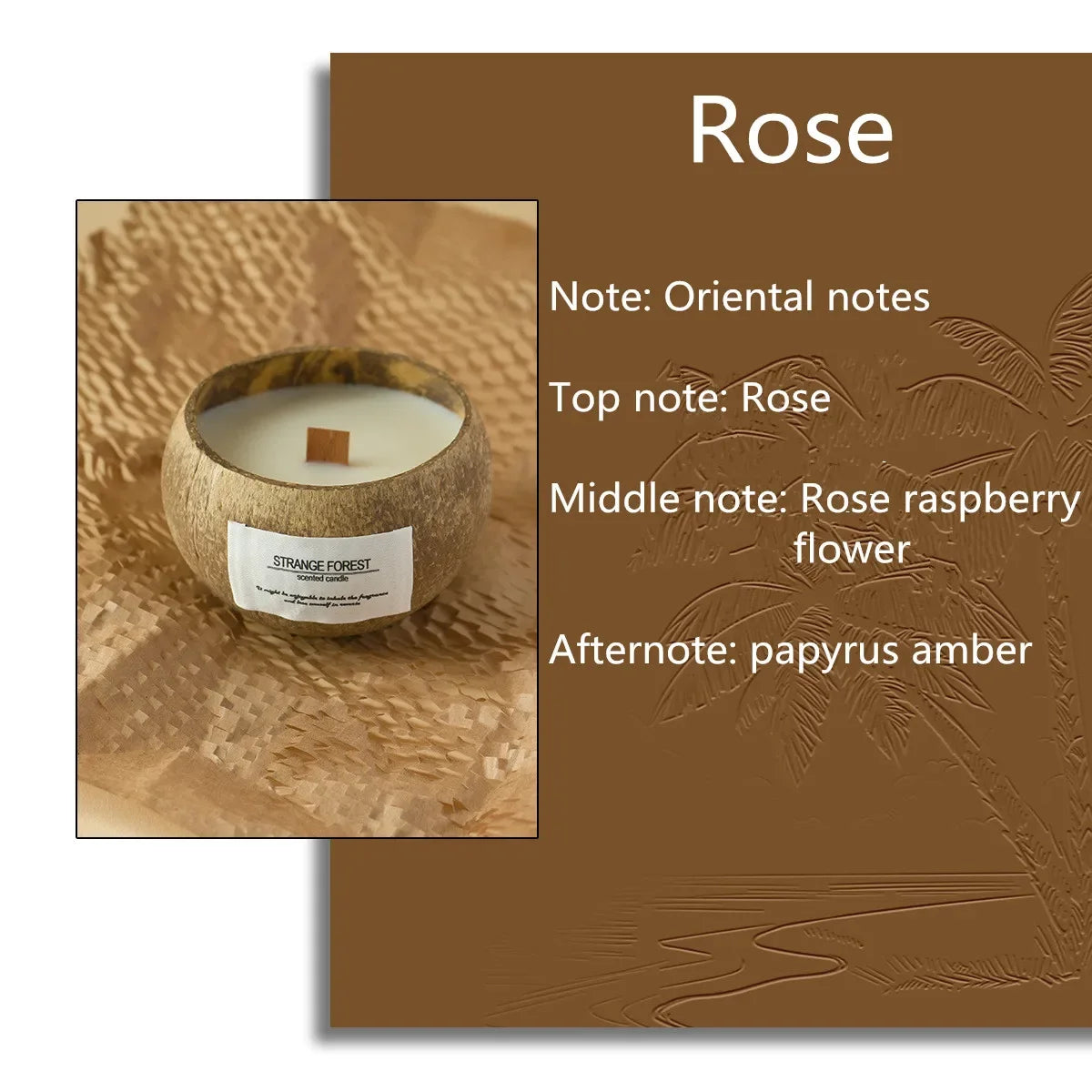 Handmade Soy Wax Scented Candles Coconut Shell Gift Set