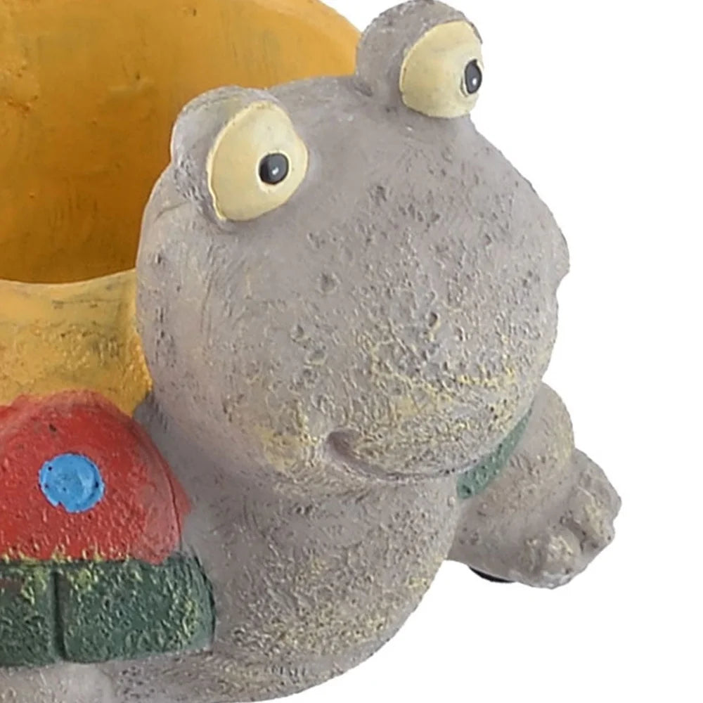 Resin Turtle Planter Cute Desk Decor For Home Garden