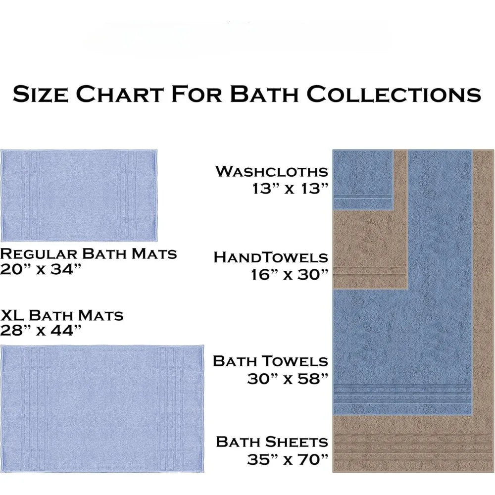 Luxury Turkish Bath Towel Set of Four for Spa Experience