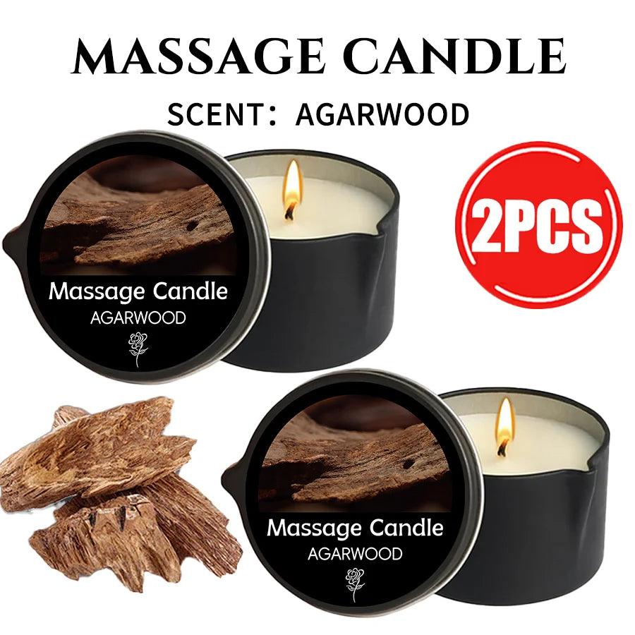 Agarwood Massage Candle for Relaxation and Holiday Gifting