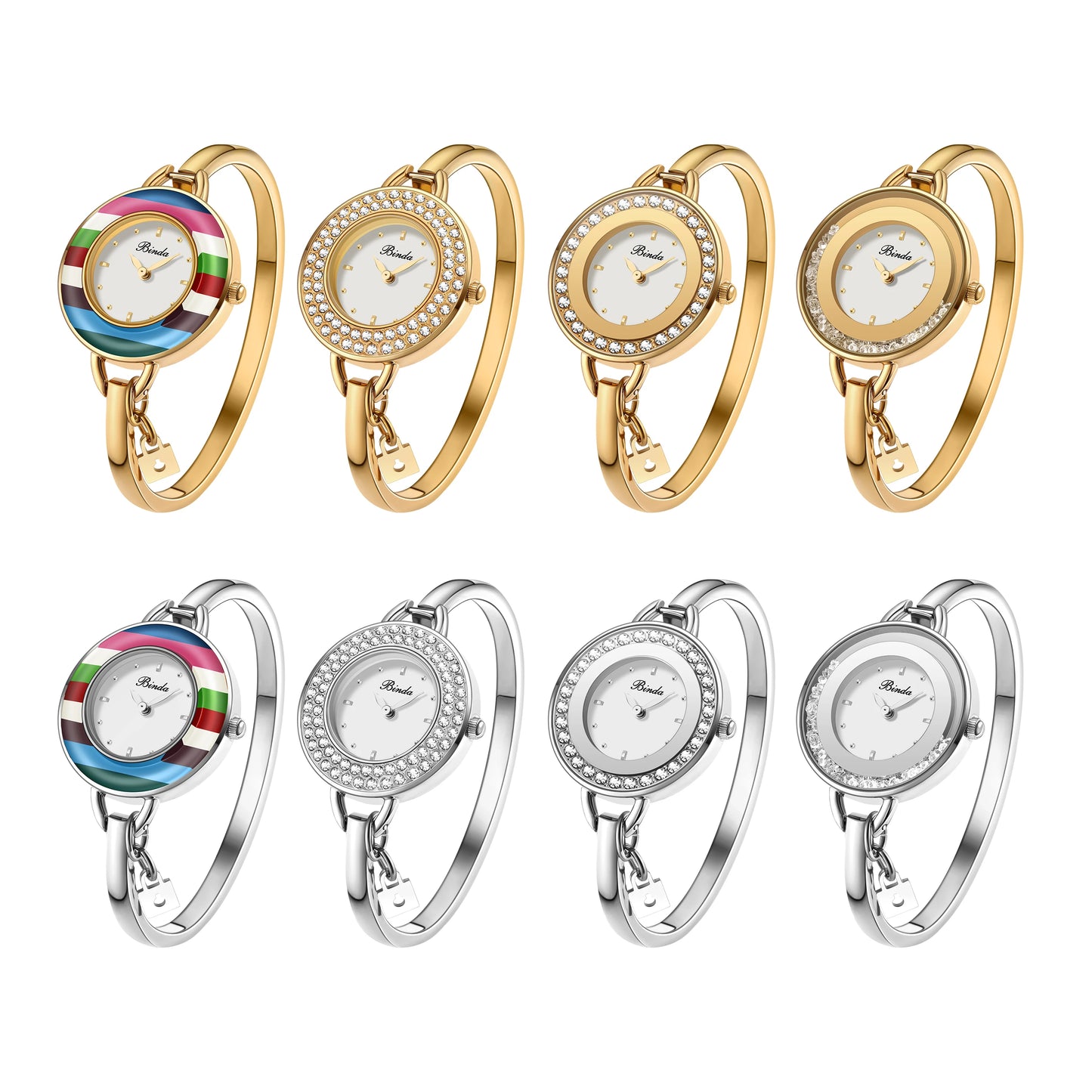 BINDA Elegant Waterproof Stainless Steel Quartz Watch