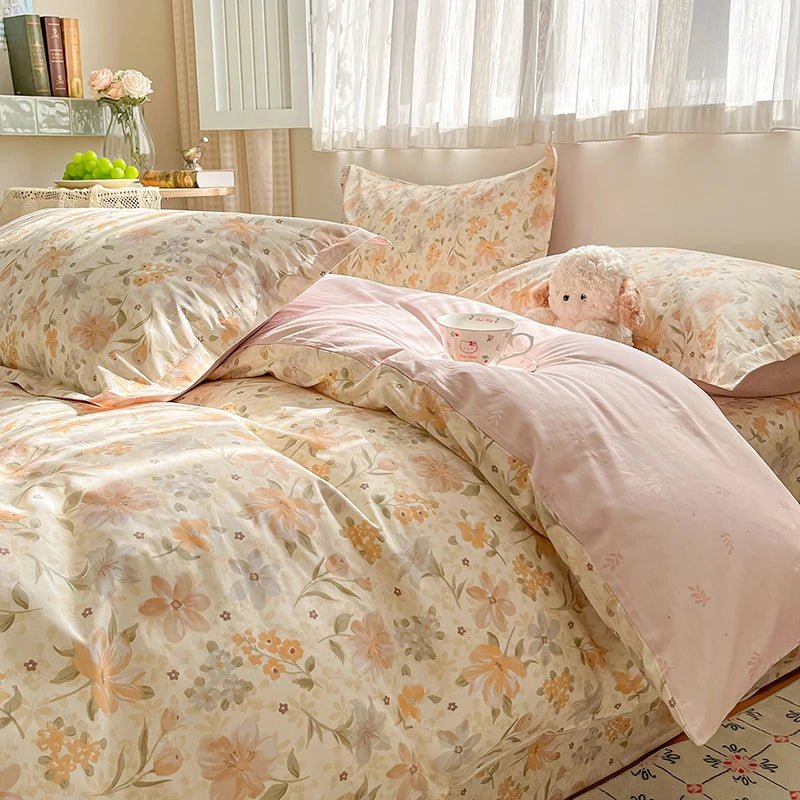Kiss Nest 100 Percent Cotton Duvet Cover Set With Shams