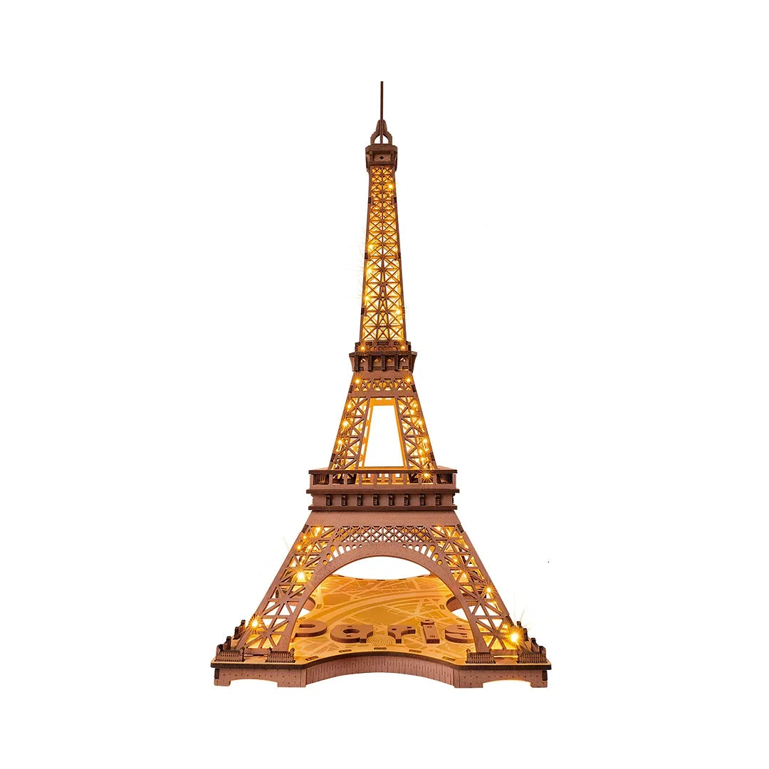 Robotime Rolife Night Of The Eiffel Tower 3D Wooden Puzzle