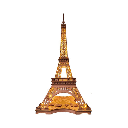 Robotime Rolife Night Of The Eiffel Tower 3D Wooden Puzzle