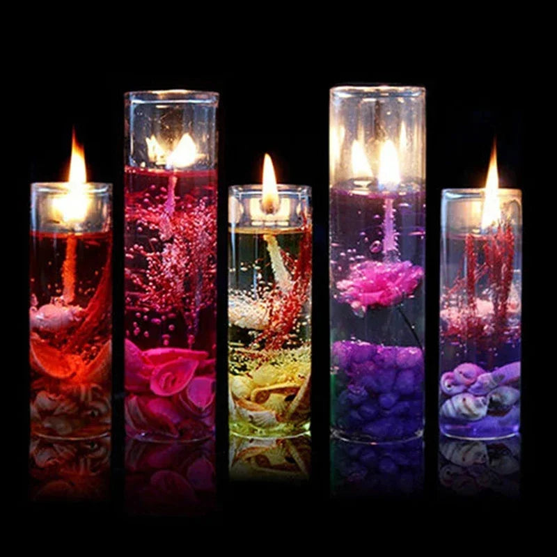 Aromatherapy Smokeless Jelly Candle Ocean Shells for Romantic Decor