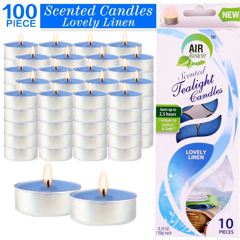 Air Fusion Tea Lights Aromatherapy Candles 2.5 Hour Burn Time