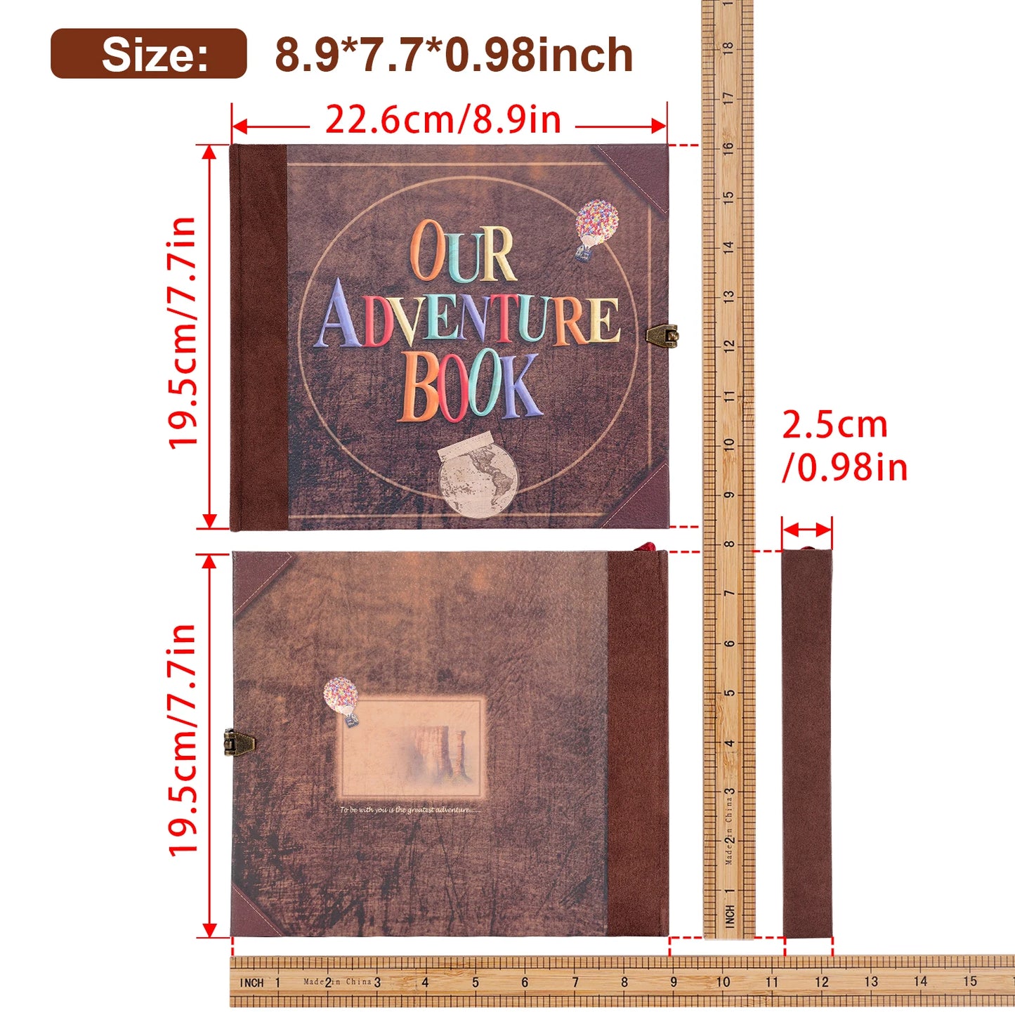 Adventure Photo Album Scrapbook Handmade Keepsakes Memories