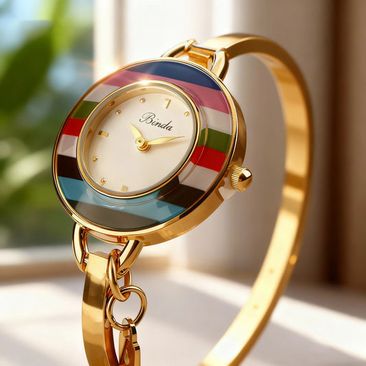 BINDA Elegant Waterproof Stainless Steel Quartz Watch
