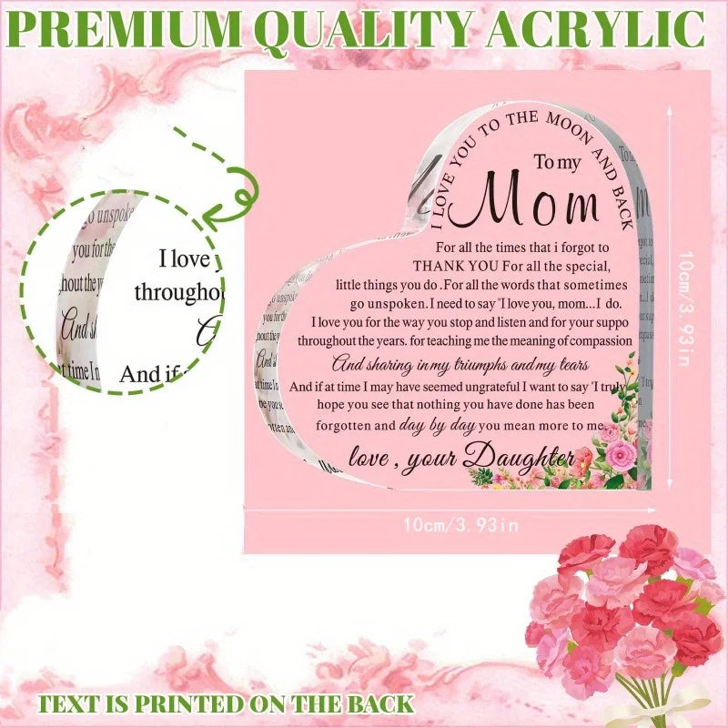 Mom Heart Keepsake Gift From Children For Birthday Mothers Day