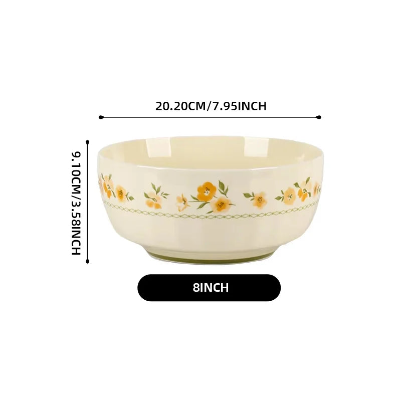 Shunxiang French Floral Ceramic Dinnerware Set