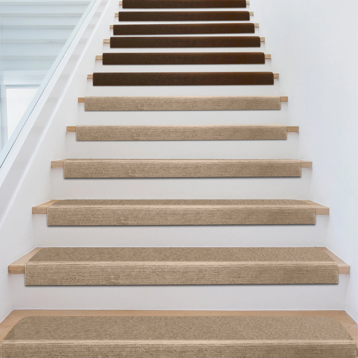 Non-Slip Carpet Stair Treads for Safe Indoor Stairs and Pets