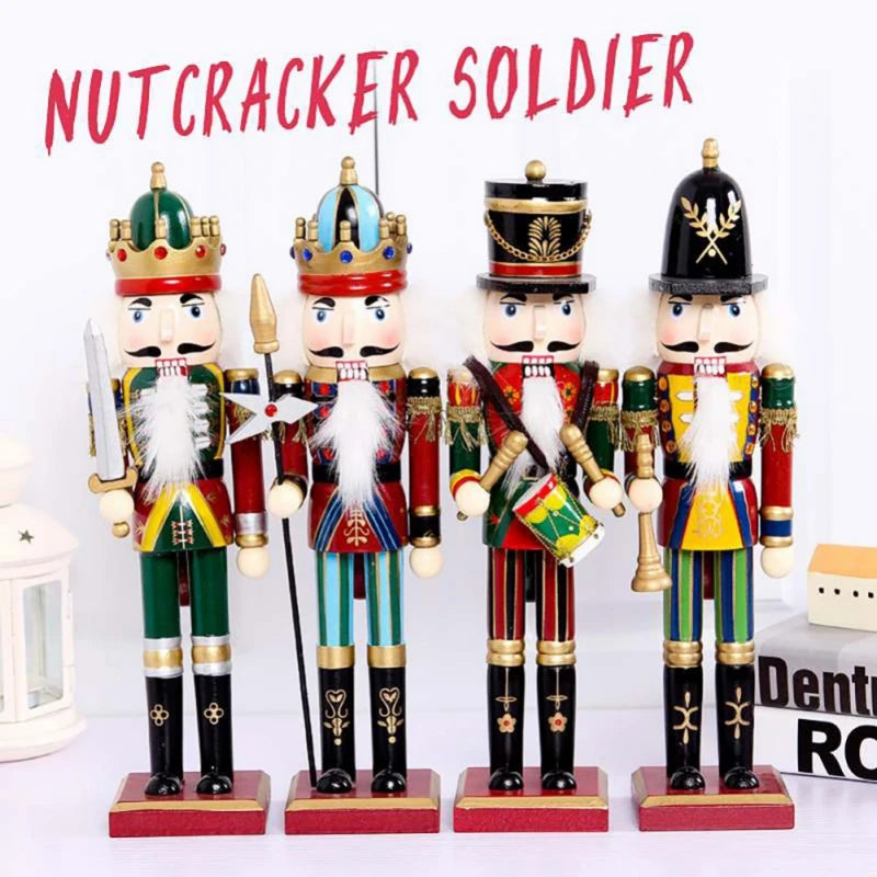 Nutcracker Puppet Soldier Wooden Display Christmas Decor