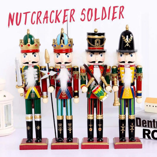 Nutcracker Puppet Soldier Wooden Display Christmas Decor