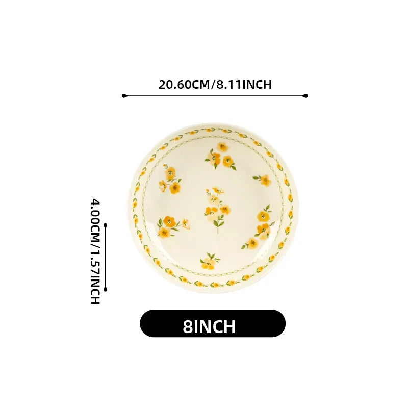 Shunxiang French Floral Ceramic Dinnerware Set